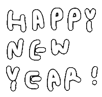 New Year Sticker