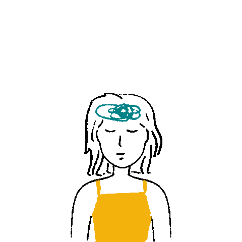 malatorin overthinking ansiedad malatorin Sticker