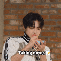 Leo Taking Notes GIF