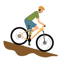 Mountain Bike Sticker by Tourism Vancouver Island