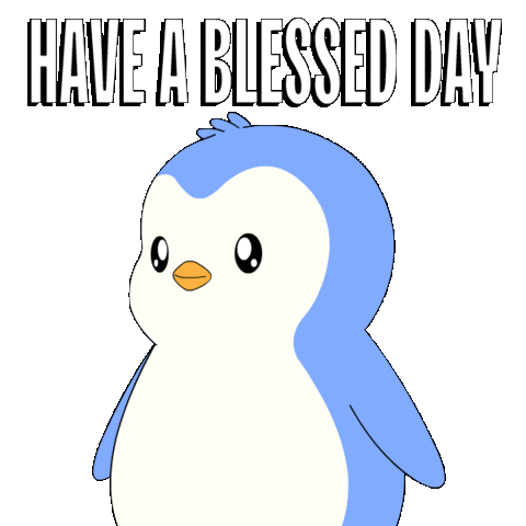 Good Morning Penguin Sticker by Pudgy Penguins