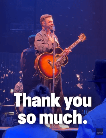 Justin Timberlake Addresses Crowd at Chicago Show