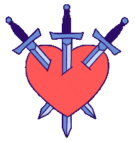 Fortune Teller Heart Sticker by Anni Bernet