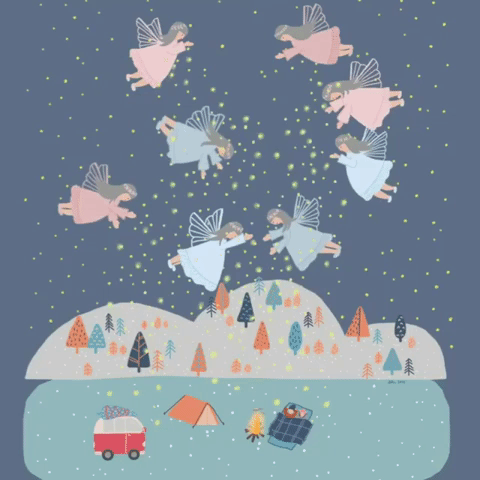 christmas camping GIF