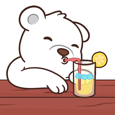 Refreshing Teddy Bear Sticker by BEARISH