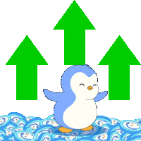 Crypto Arrow Sticker by Pudgy Penguins