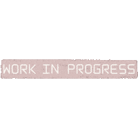 Work In Progress Pink Sticker