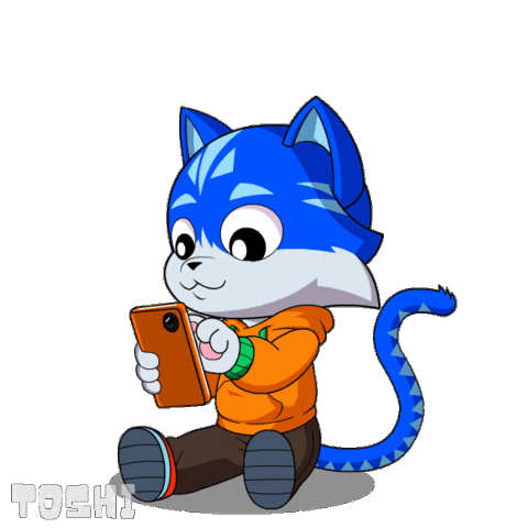 Dont Look Smile Sticker by Toshithecat