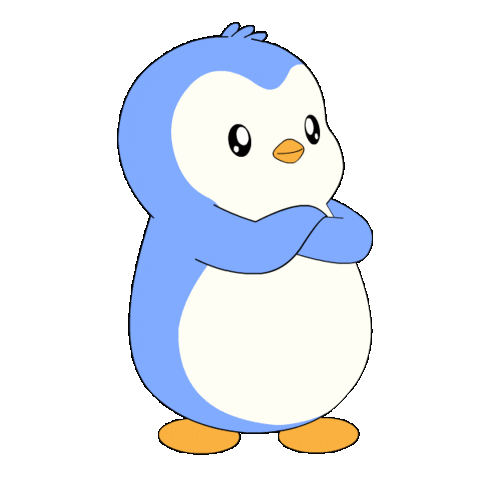 Scared Oh No Sticker by Pudgy Penguins