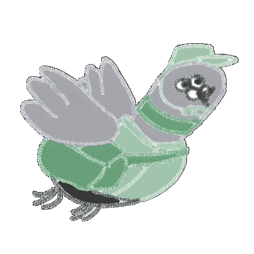 Bird Delivery Sticker