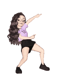 Girl Click Sticker by Bel Diniz