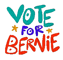 Bernie Sanders Illustration Sticker by emma baynes