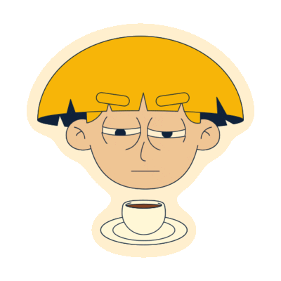 Tired Coffee Sticker