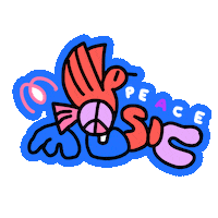 FetedelaMusiqueDeutschland love music peace respect Sticker