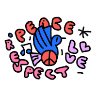 FetedelaMusiqueDeutschland love music peace respect Sticker