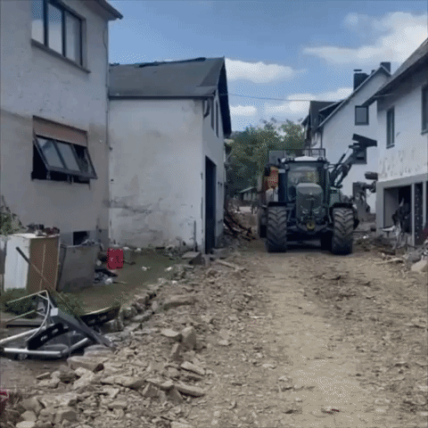 Recovery Efforts Continue After Flooding Devastates German Village of Schuld