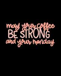 bybrooklynnicole pink coffee pretty monday GIF