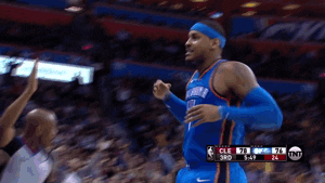 carmelo anthony basketball GIF by NBA
