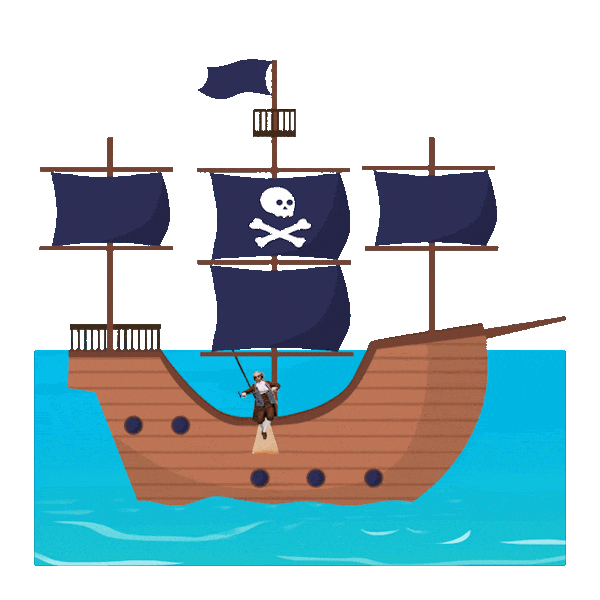 Man Overboard Ocean Sticker