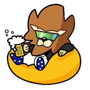 To The Moon Cheers Sticker by Loaded Lions