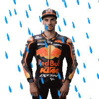 Raining Miguel Oliveira Sticker by MotoGP