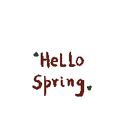 Spring Season Hello Sticker