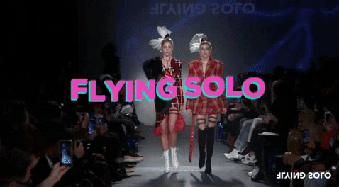 FlyingSoloNYC giphygifmaker fashion nyc runway GIF