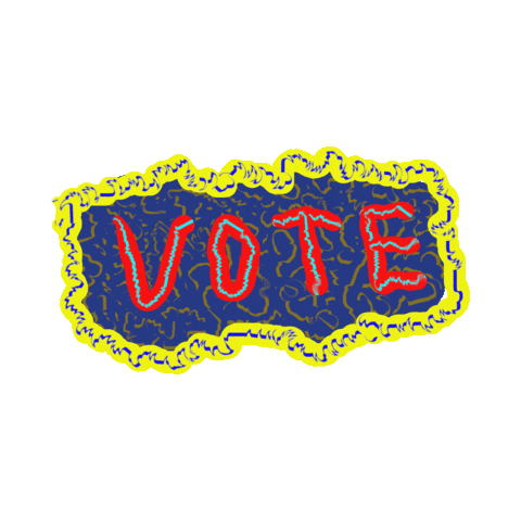 Text Vote Sticker by Roberta Curcă