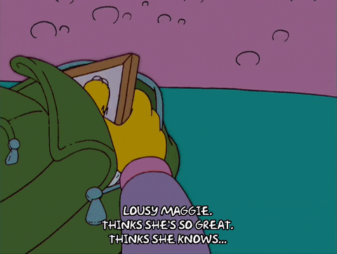 angry lisa simpson GIF