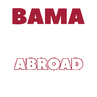 Alabama Ua Sticker by bamaabroad