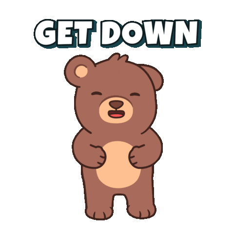Happy Teddy Bear Sticker by BEARISH