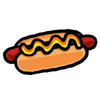 Hotdog Streetfood Sticker