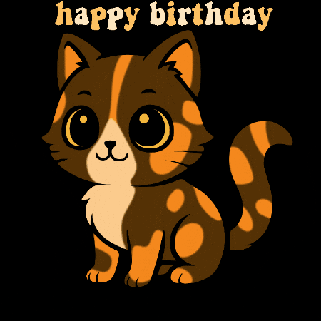 Cat Birthday GIF
