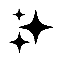 Black And White Sparkle Sticker