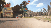 plantsvszombies running zombie rescue late GIF