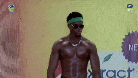 Flexing Muscles GIF by Big Brother Naija