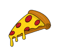 Hungry Pizza Sticker