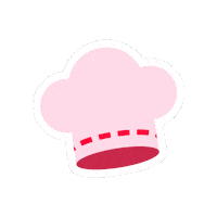 haellos_stickers chef hat red chef hat haello chef hat Sticker