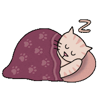 Tired Cat Sticker