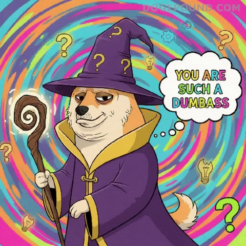 Thinking Eye Roll GIF by Doge Pound