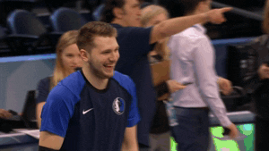 happy luka doncic GIF by NBA