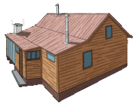 Illustration House Sticker