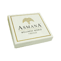 Asmana_Wellness_World christmas logo gold relax Sticker