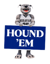 Amos Hounds Sticker by Moravian University