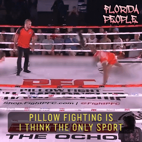 Florida Pillow Fight GIF by 60 Second Docs