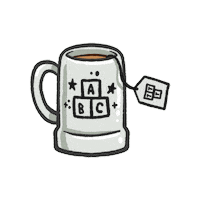 Beer Tea Sticker by Alphabet Brewing Company