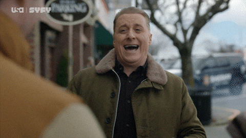 Alan Tudyk Laughing GIF by USA Network