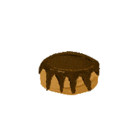 dulcetpatisserie birthday cake chocolate banana Sticker