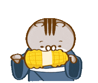 Cat Eating Sticker