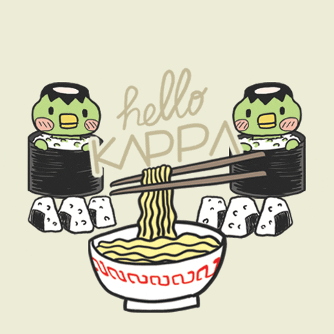 OzzyMac giphyupload studio kappa yokai GIF